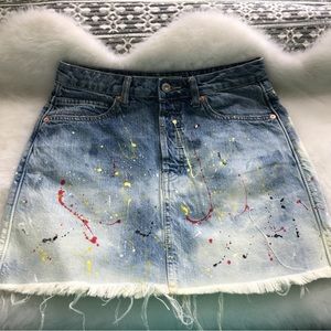 2xHP🎉 Paint Splattered Skirt